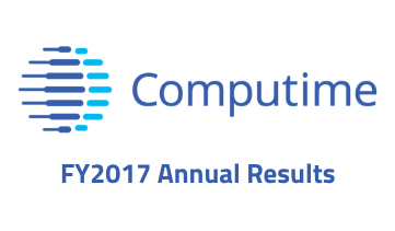 COMPUTIME GROUP LIMITED ANNOUNCES FISCAL YEAR 2017 ANNUAL RESULTS